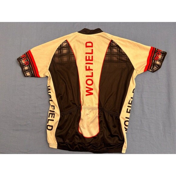 Wolfbike Cycling Jersey Men's Size L Black and White - Picture 9 of 10
